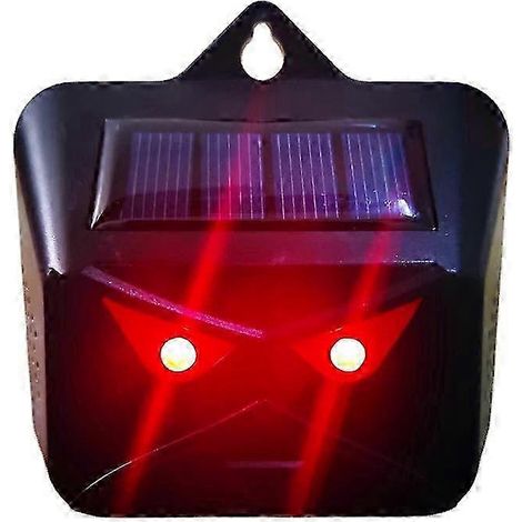 Répulsif solaire contre les animaux sauvages tels que les ratons laveurs, les cerfs, les renards, les sangliers, etc. – Lumière LED rouge. (1/5)