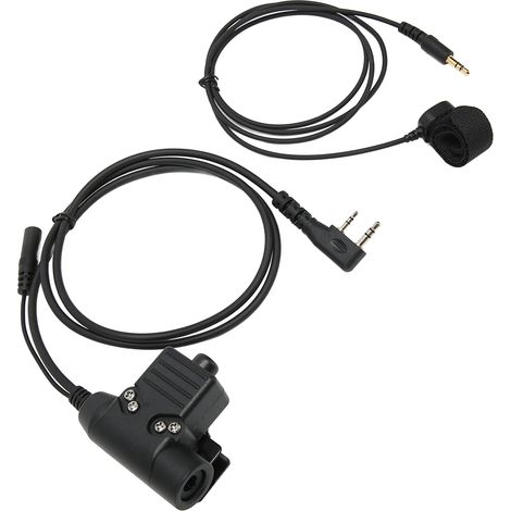 Adaptateur PTT U94 pour talkie-walkie militaire, bouton Push-to-Talk, connecteur de remplacement pour casque BAOFENG UV-5R