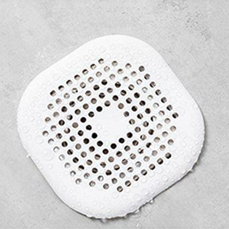Grille de caniveau à ventouse pour douche, cuisine et salle de bain, blanche (1/2)