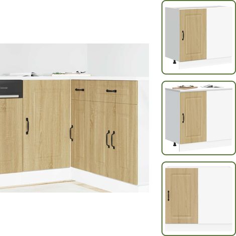 vidaXL Küchenunterschrank Kalmar Sonoma-Eiche Holzwerkstoff (1/5)
