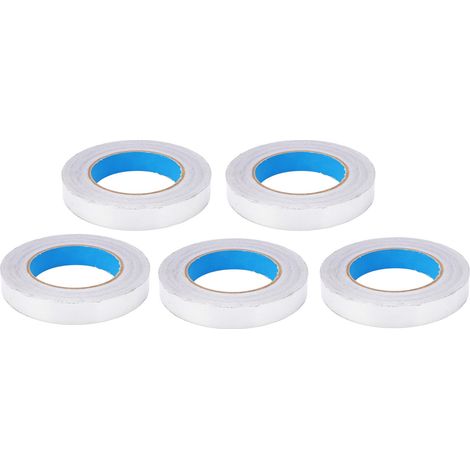 Vendu par paquets de 5, ruban adhésif conducteur simple face en feuille d'aluminium, couche adhésive de 0,05 mm d'épaisseur, 20 mm de large, 50 m de longueur totale, pour l'étanchéité des tuyaux, igni (1/5)