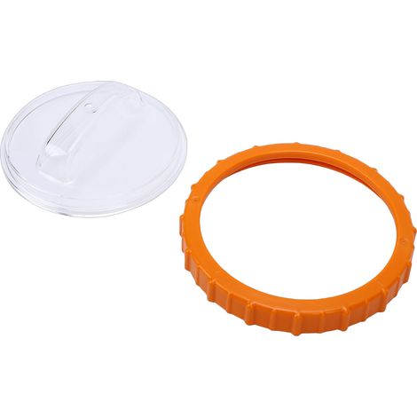 Couvercle de filtre à sable P07019 avec écrou orange P07018 en plastique robuste étanche et résistant aux UV pour remplacement facile (1/4)