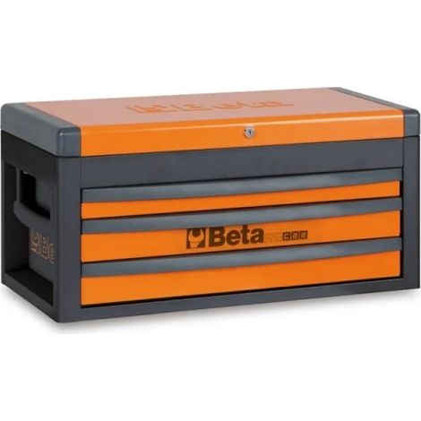 Beta – Servante d'atelier roulante 3 tiroirs 588x277 mm – Charge maximale 25 kg – Serrure centralisée – Poignées rétractables - RSC22