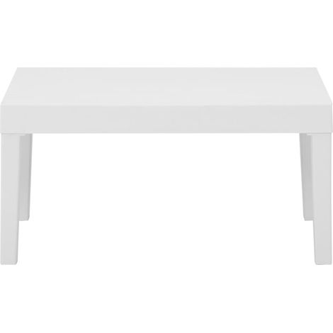Maison Exclusive - Lounge-Gartentisch Kunststoff Weiß