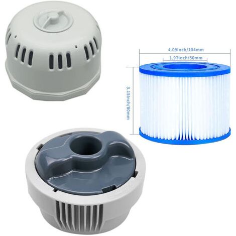 Distributeur de Chlore pour Piscine Bestway – Remplaement P05345 P03821 avec Filtre VI et Support P6653