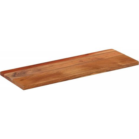 Dessus de table  Dessus de bureau  Plateau de table 80x20x3,8 cm rectangulaire bois massif d'acacia