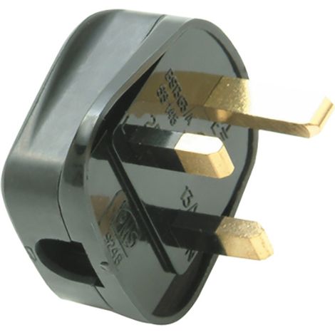 SMJ Black Fused Plug 13A (Trade Pack 20) SMJTB13FP