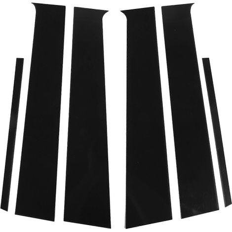 6 pièces de garniture de montant de porte/fenêtre, noir brillant, de remplacement pour Almera Sunny Vers (1/4)