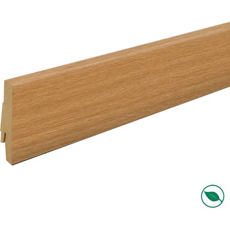 Forestea – Pack de 5 plinthes décoratives chêne sherwood 2400 x 70 x 19 mm – Label PEFC 70% – Pour finition intérieure