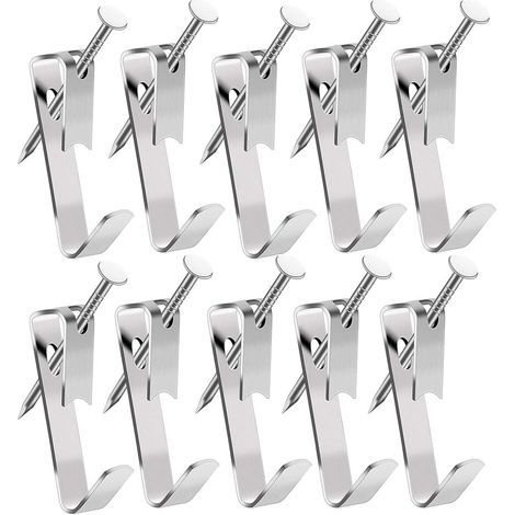 130-teiliges Bilderrahmen-Haken-Set, Aufhängehaken für Bilderrahmen, Aufhängehaken-Set, Wandhaken aus Metall, Aufhänge-Set (1/5)