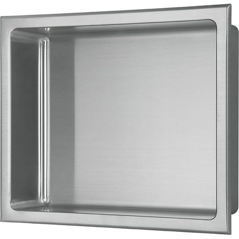 Signature Shower Niche 305mm H x 360mm W - Stainless Steel (1/2)