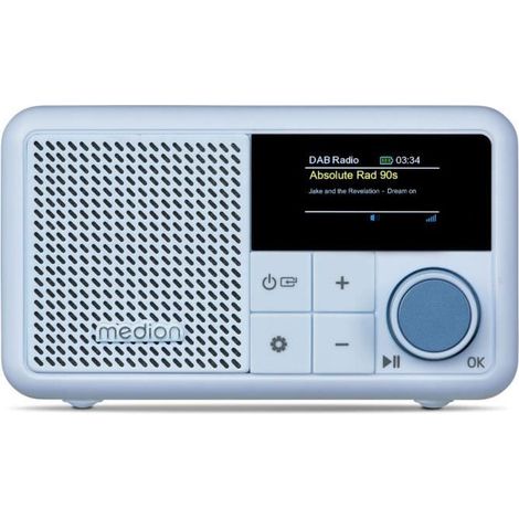 Mini radio - MEDION - DAB/FM - Mono 2 W RMS - Bleu (1/5)