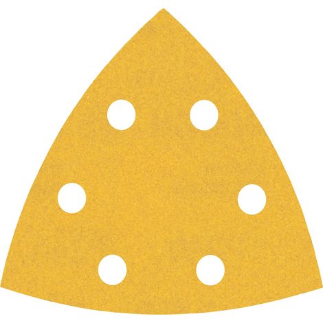 Bosch Accessories 6x Set Carte Abrasive Expert C470 per Legno Duro, Vernice su Legno, 93x93 mm, Grana 60/120/240, Accessorio Levigatrice a Delta