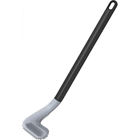 Brosse WC murale à long manche en silicone, design golf, avec support-AquaForge (1/5)