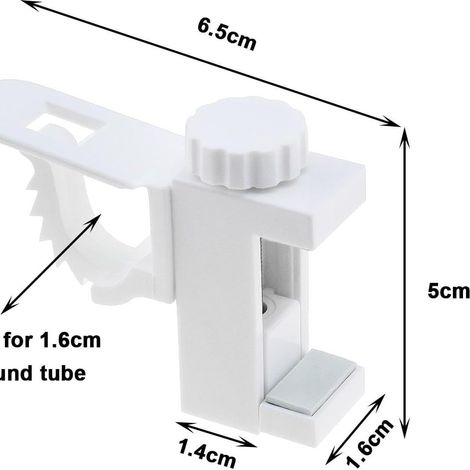 Ensemble de 10 supports de fixation télescopiques sans perçage pour barres de douche, porte-serviettes et supports universels pour porte-serviettes