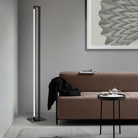 Piantana Industrial-Minimal-Nordico Sway Metallo Nero Acrilico Led 27W 3000K (1/4)