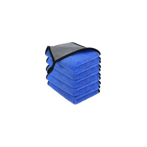 5PCS Chiffon en Microfibre, Réutilisable Chiffon de Nettoyage en Microfibre pour Nettoyage Vitres/Tous lavages/Machine à Polir Les Voiture/Domestique, Super Absorbant Chiffon Microfibre 30x40cm (1/2)
