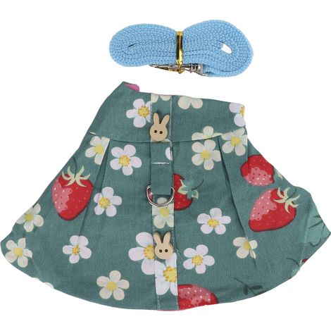 Ensemble harnais et laisse pour lapin, gilet réglable pour furet, cochon d'inde, HamsterM (1/5)