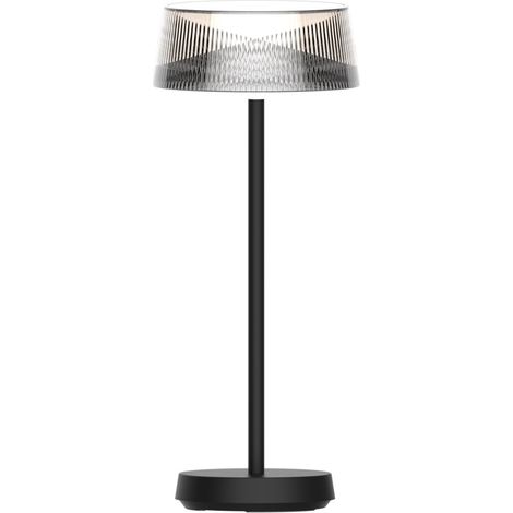 Lampe table extérieur noire LED 3,4W chaud USB-C IP44 (1/3)