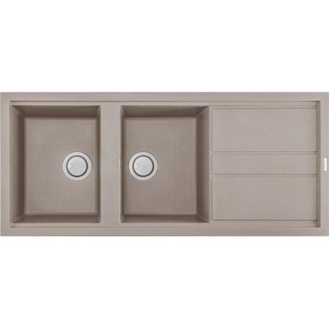 Lavello Elleci Incasso 2 vasche 116x51 Best 500 Granitek Grigio Tortora LGB50043 (1/6)
