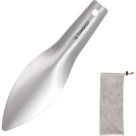 TOMSHOO Titan-Gartenkelle für Outdoor-Aktivitäten wie Camping, Wandern und Trekking