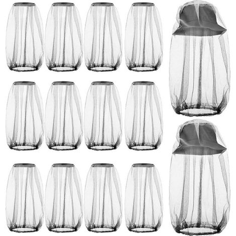 12 PCS Bug Net Protecting Net for Outdoor Randonnées Camping Camping No See Net avec des de Transport pour Extérieur (1/5)