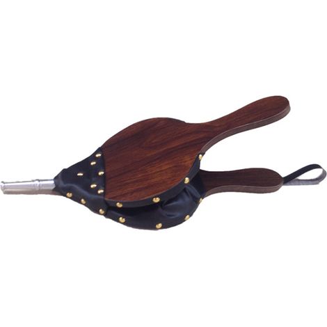 Outils de cheminée, ventilateur de tigre en bois et cuir, souffleur à main, ustensiles de Barbecue