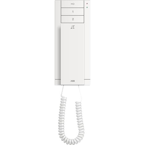 Welcome M Combine Audio+boucle Inductive 3 B.P.-Blanc 2TMA210050W0002 ABB M22003-W