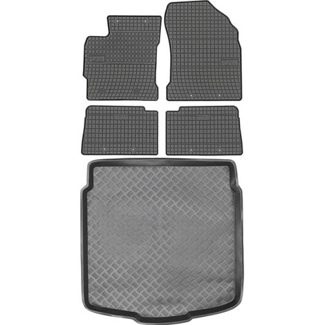 Toyota Auris II Kombi (2012–2018) – Set: Gummifußmatten + Kofferraummatte (1/5)