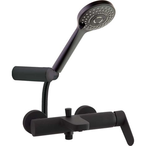 Mitigeur bain-douche avec ensemble de douche ALEXIA BT Noir Mat - 360501BTNM (1/2)