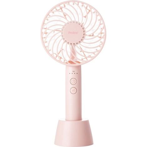 Mini ventilatore ricaricabile - PROLINE - MINIFANPINK - Rosa - 3 velocità - Batteria USB (1/2)