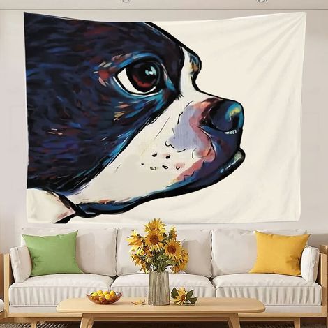 Tapisserie murale amusante en forme de couverture de plage pour chambre ou salon 150x130cm (1/5)