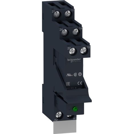 Schneider RSB2A080P7PV Relè Harmony Relè di interfaccia RSB, 230V c.a., 2 RT, montaggio su guida DIN