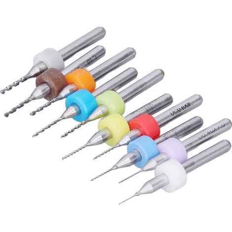 10 Mini-Bohrer für schnelles Bohren, hohe Verschleißfestigkeit und Zähigkeit, Wolframkarbid-Makrobohrer für die Industrie (1/5)