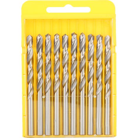 10PCS/Box High Speed Steel Drill Bits Straight Shank Twisted Drill Bits6.0mm (1/5)