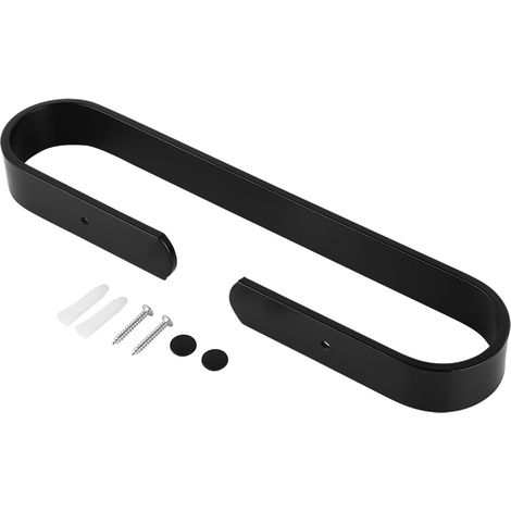 Porte-Serviettes Mural En Aluminium - Support De Rangement Pour Salle De Bain Et Cuisine - Installation Par Perçage - Lot De 1 (1/5)