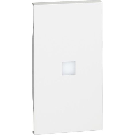 Living Now enjoliveur 2 modules commande éclairage blanc témoin BTICINO BTKW01M2X