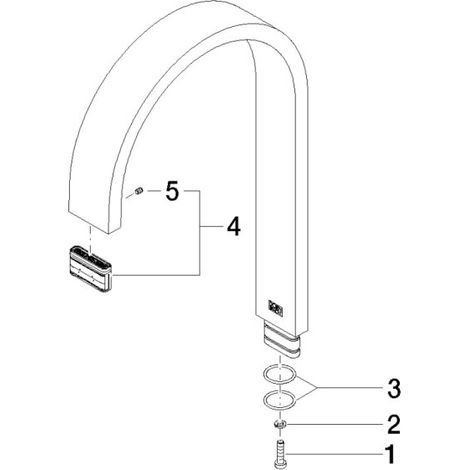 Dornbracht 90282215800-00 Bec de robinet Pièces de rechange