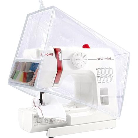 Housse de protection for machine à coudre avec poches de rangement (transparente) (1/5)