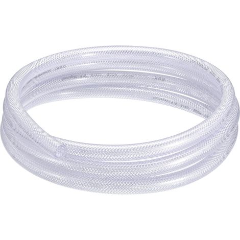 3/8" ID X 5/8" OD 10 Pieds Tube En PVC Tressé Tube Renforcé Tuyau Flexible Tube En Vinyle Transparent Tube En Plastique Flexible Haute Pression (1/5)