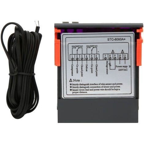 Ej.Life STC 8080A+ Digital Thermostat Refrigerated Defrost Alarm Temperature Controller for Refrigerated Storage, Refrigerated Trucks and Other Refrigeration Industries (1/5)