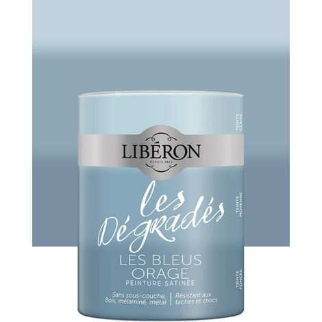 Peinture meuble LIBÉRON 'Les Dégradés' Les Bleus Orage 0,6 L (1/3)