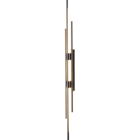Safari – elegante, moderne LED-Wandleuchte, Schwarz, 100 cm (1/3)