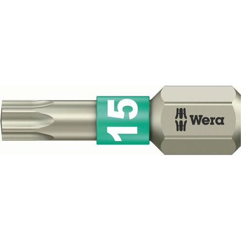 Bit rostfrei 1/4 DIN 3126 C6,3 T15x25mm Wera