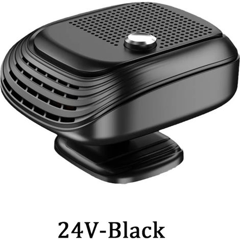 Chauffage de voiture (noir 24 V) 150 W avec vitesse de ventilation réglable et désembuage électrique du pare-brise (1/5)