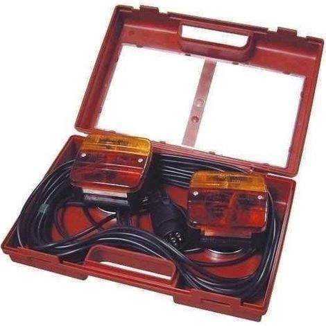 Kit éclairage remorque magnétique 7,5m avec valisette