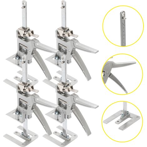 SWANEW Martinetto a mano 4x per cartongesso Braccio salva-lavoro 150kg Capacità regolabile 0cm-14.5cm (1/5)