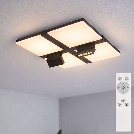 Plafoniera Lampada da soggiorno dimmerabile Faretti LED mobili Telecomando timer