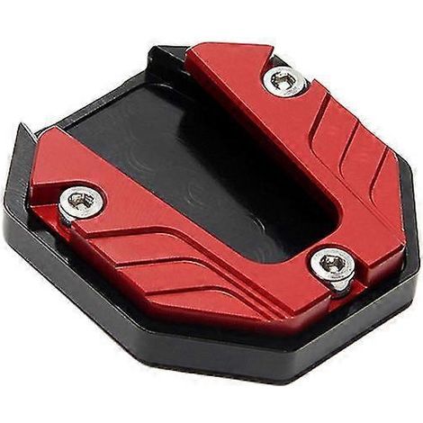 1 Stück Universal Aluminium Seitenständerverlängerung für Elektroroller, Motorräder und Fahrräder – Rot