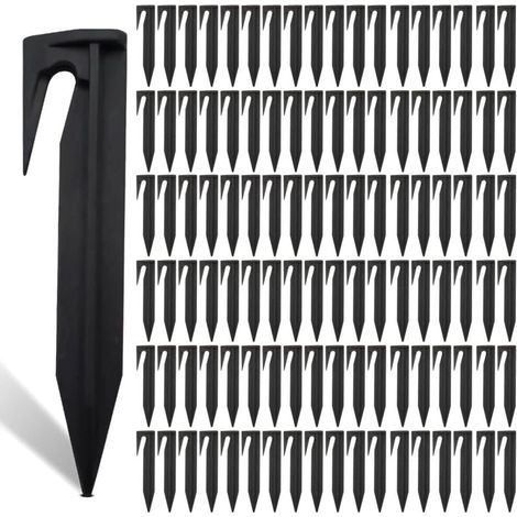 Lot de 200 Piquets De Fixation Pour Câbles Périphériques, Piquet Fil Robot Tondeuse, Accessoires Pour Tondeuses à Gazon Robot, Crochet Pour Robot Tondeuse, Câble De Délimitation (1/5)